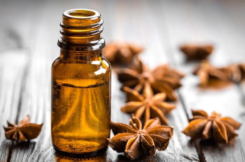 essential oil in bottle